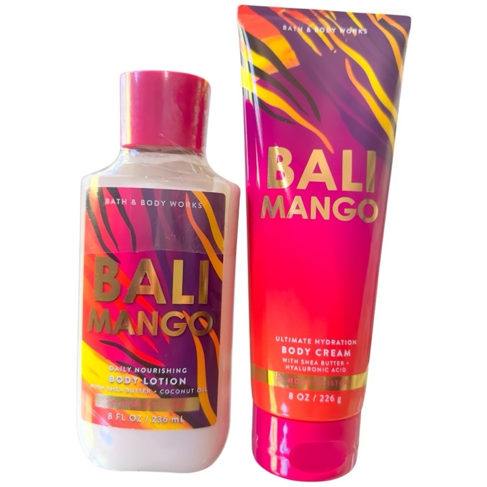 New 2 Pc Set Bali Mango Bath & Body Works Body , Body Cream and Lotion
